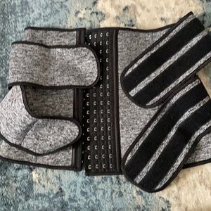 Waist trainer corset. Sweat band and Velcro